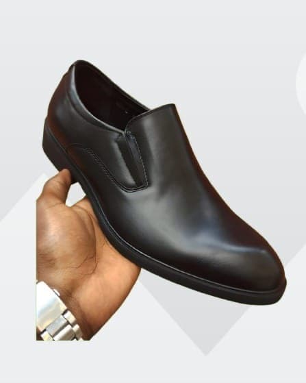 Polished Black slip-on shoe for men — Black Formal Slip-On