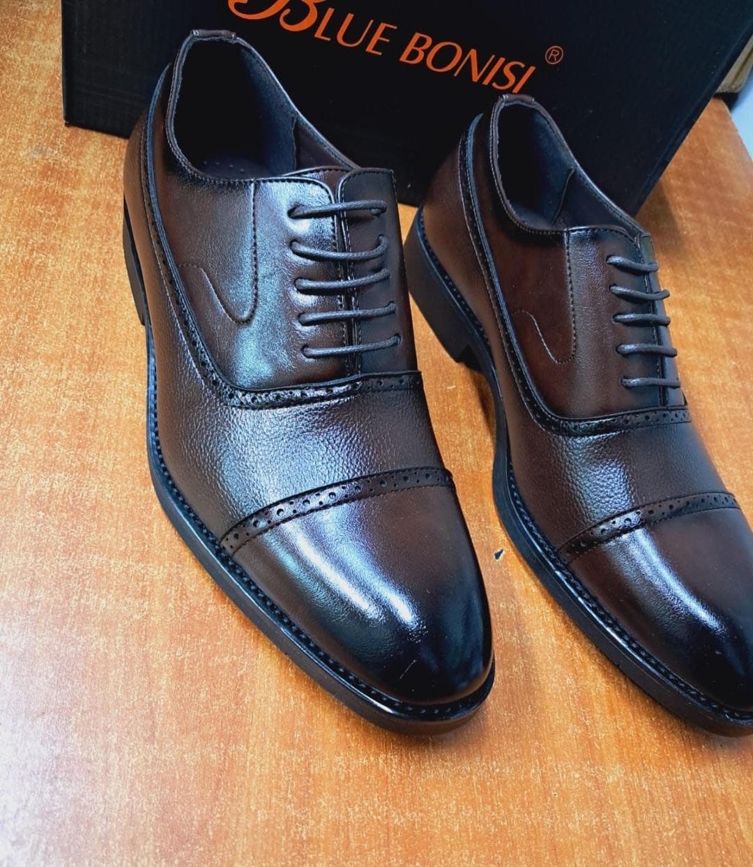 Coffee Brown oxford shoe for men — Coffee Cap-Toe Oxford