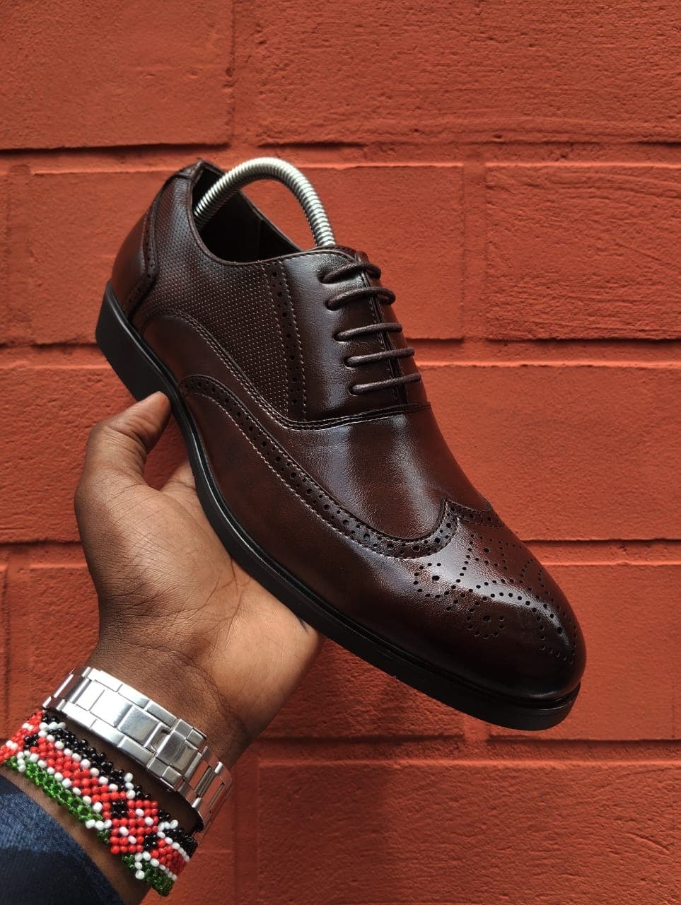 Coffee Brown oxford shoe for men — Coffee Wingtip Oxford