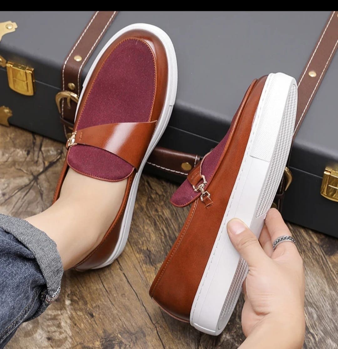 loafer shoe for men — Tan Suede Bit Loafer